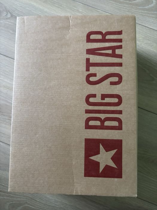 BIG STAR czarne trampki na platformie