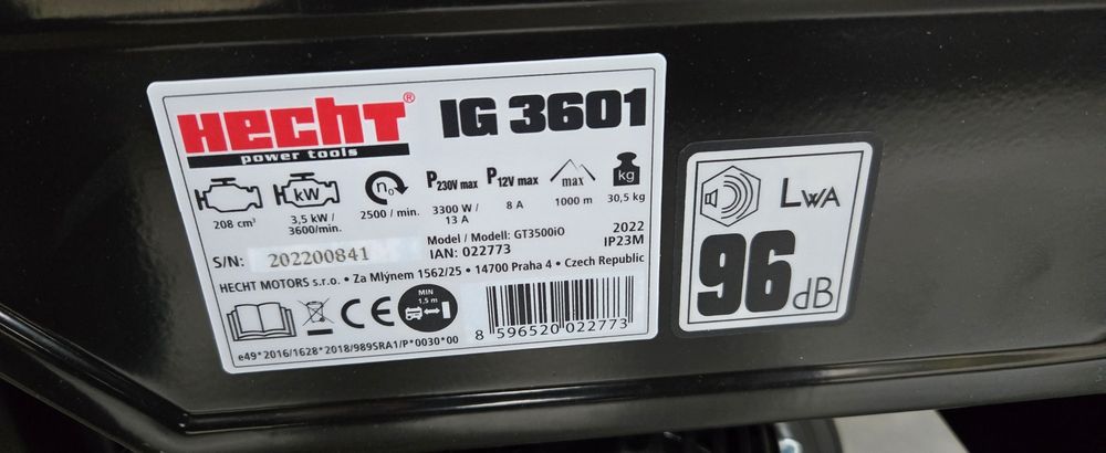 Agregat prądotwórczy 3,3kw nowy