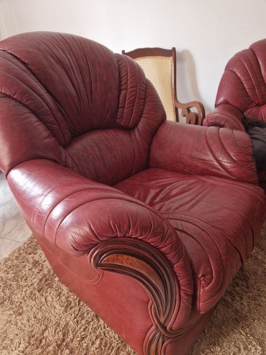 Sofás em pele genuína como novos