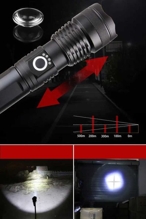 Ліхтар тактичний, на акумуляторі