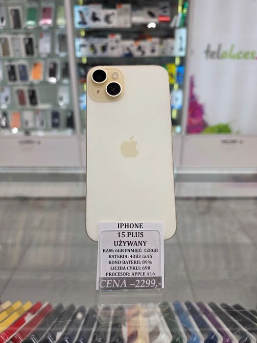 Iphone 15 Plus 128GB Bat 89% Telakces Felicity *Raty 0%