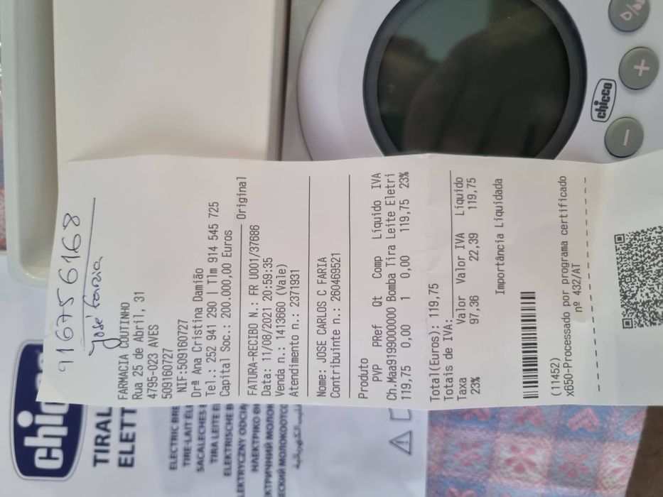 Máquina tirar leite materno