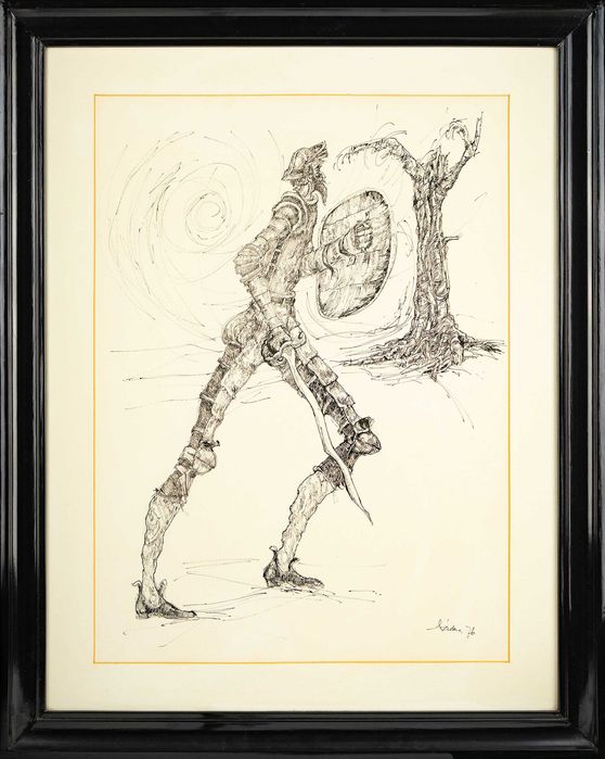 Quadro original "D. Quixote" 1976 - José Pádua