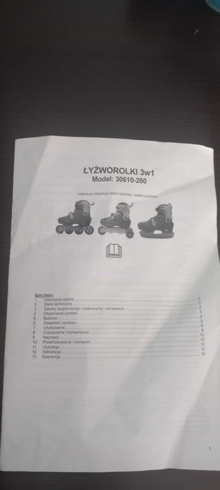 Łyżworolki 3w1 reguliwane 34 -37 łyżwy rolki wrotki