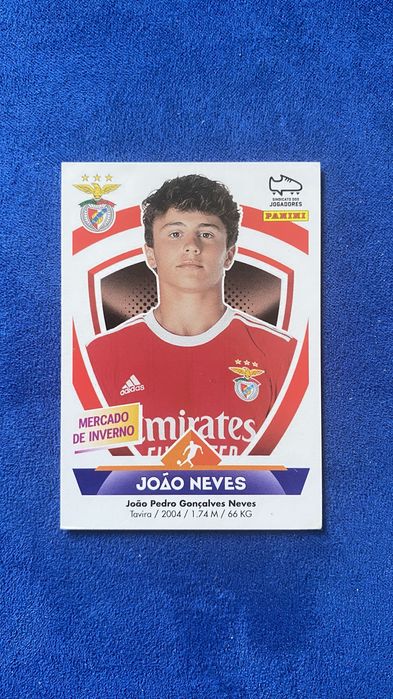 Cromo João Neves Rookie 2022-23 SLB Benfica