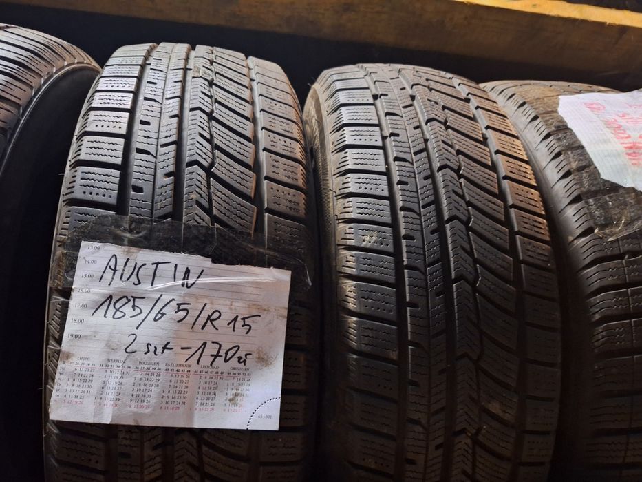 AUSTONE 185/65r15 2szt opony zimowe zima bieżnik 6.3mm 2021r