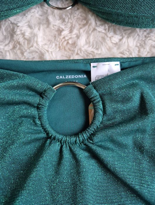 Shine Green Hollywood L 85B/80C/75D, 4 zielony z połyskiem  push up