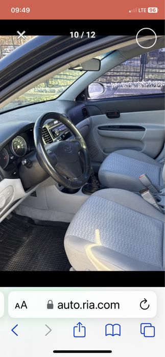 Оренда авто Хюндай Акцент, на тривалий термін. 500 гривен доба.