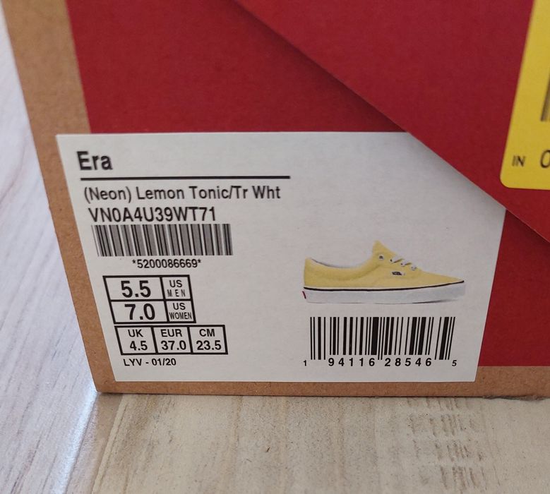 Adidasy Vans Era rozm 37