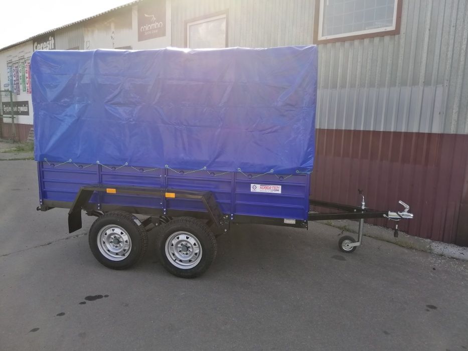 Причеп Двовісний. Гальмівний Двухосний прицеп легковий. Причіп 3.2*1.5