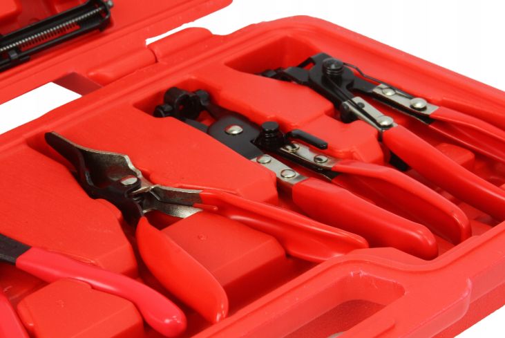 SZCZYPCE DO OPASEK TAŚMOWYCH 9 EL / z linką, odgięte, obrotowe