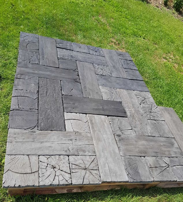 Płyty tarasowe i chodnikowe - imitacja drewna i trawertynu