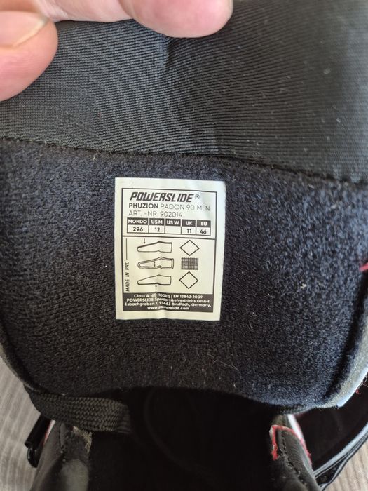 Buty do rolek Powerslide Phuzion Radon 90,  trinity mount,  EU 46 – jak nowe
