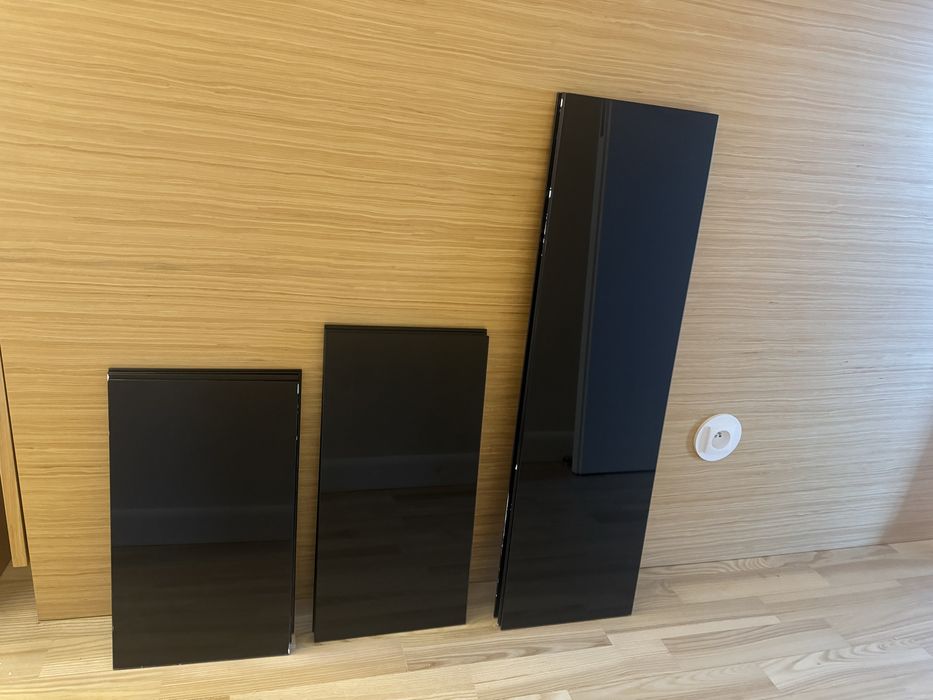 Lacobel panele szkło czarne ozdobne