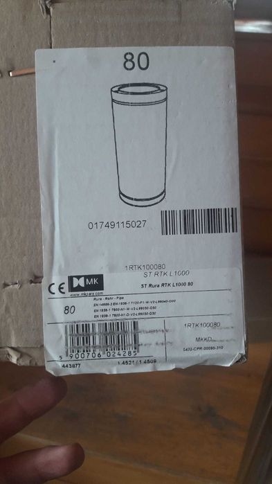 rura nierdzewna komin 1000mm