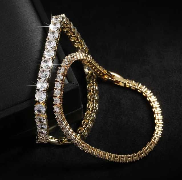 Pulseira de pedras de zircônia estilosa de luxo NOVO ENVIO GRÁTIS