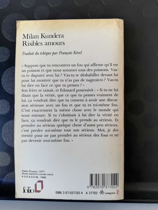 Risibles amours - Milan Kundera, 1986