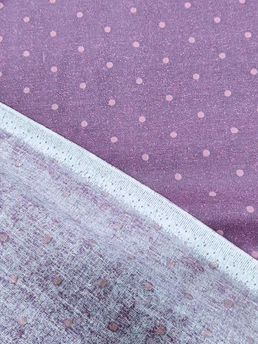 Tkanina w kropeczki szerokość 140 cm fioletowy