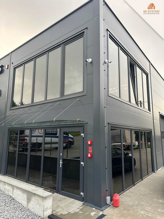 Hala 300 m2 stalowa magazyn warsztat płyta konstrukcja SK SYSTEM