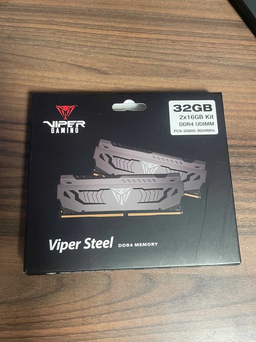 Идеал. PATRIOT 32 GB (2x16GB) DDR4 3600 MHz Viper Steel Память