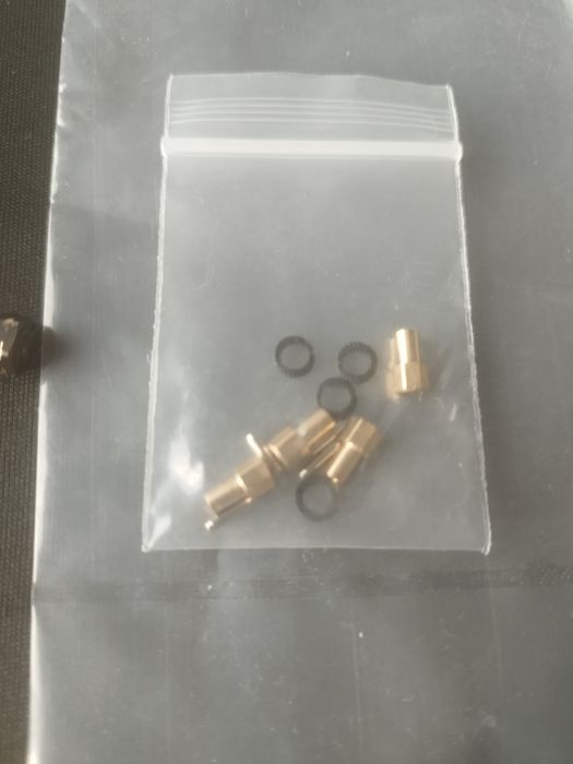 Axial SCX 24 Hexy (7mm) 1cm poszerzenia Nowe Mosiężne złote
