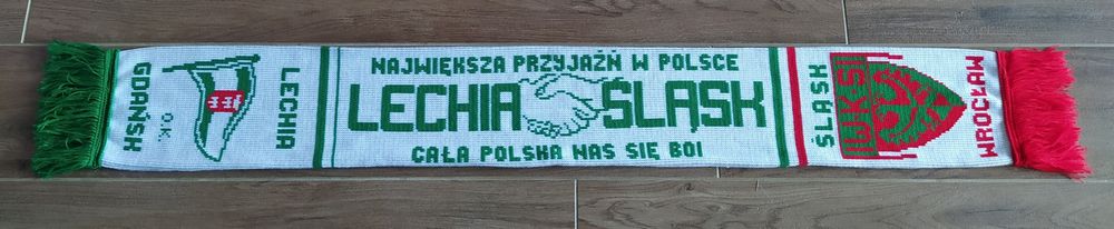 Szalik Śląsk Wrocław Lechia Gdańsk Motor Lublin Miedź Legnica firma OK