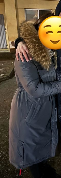 Парка жіноча з натуральним хутром