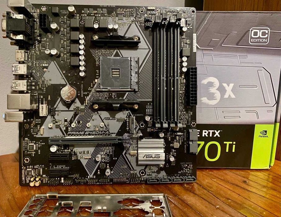 Материнська плата ASUS Prime B450M-A | 4 слоти RAM | Socket AM4 | Топовий апгрейд