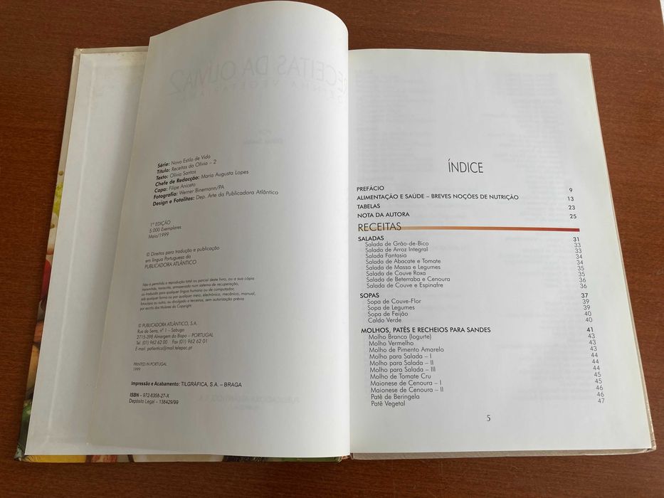 Receitas da Olívia 2 (cozinha vegetariana)
