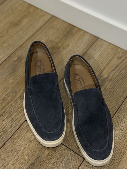 TOD’S оригинал | мужские замшевые лоферы | размер 9 | Made in Italy