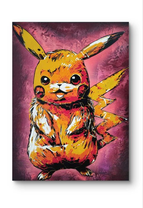 Pikachu Pintura original em tela