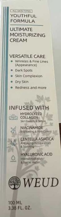 Creme Hidratante WEUD Youthful Formula – Hidratação Intensa e Anti‑Manchas (100 ml)