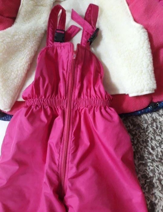 Комбинезон костюм куртка зимний для девочки happy&pretty 92 см