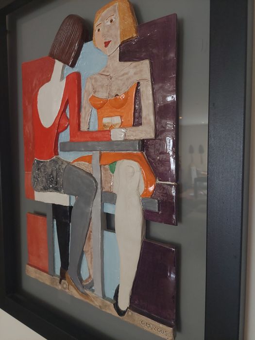 Quadro em Cerâmica de Artista Plástico e Médico Ortopedista – Obra Úni