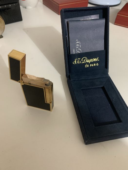Isqueiro S.T. Dupond Gold Plated Ligne 1