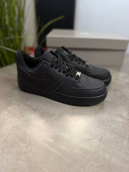 Nike Air Force 1 Black / Чорні найк форс