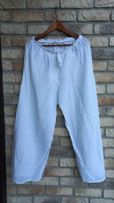 Spodnie lniane włoskie 40/42