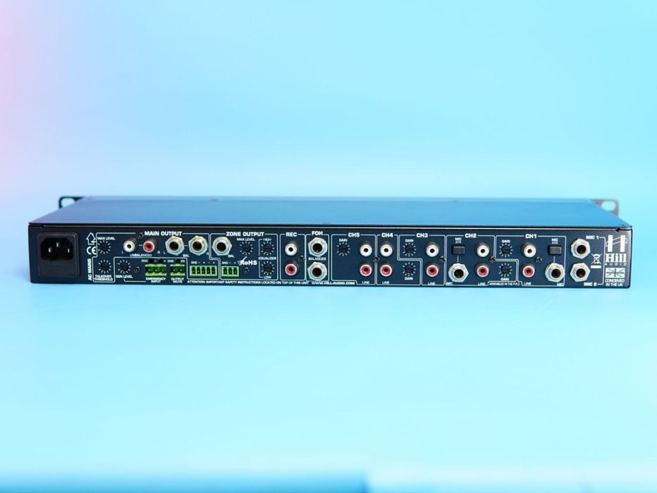 Двухзонный микшер HILL AUDIO ZPR2620v2 с 6 стереовходами