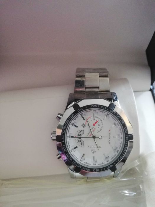 Zegarek męski na rękę Weiguan analogowy stalowy