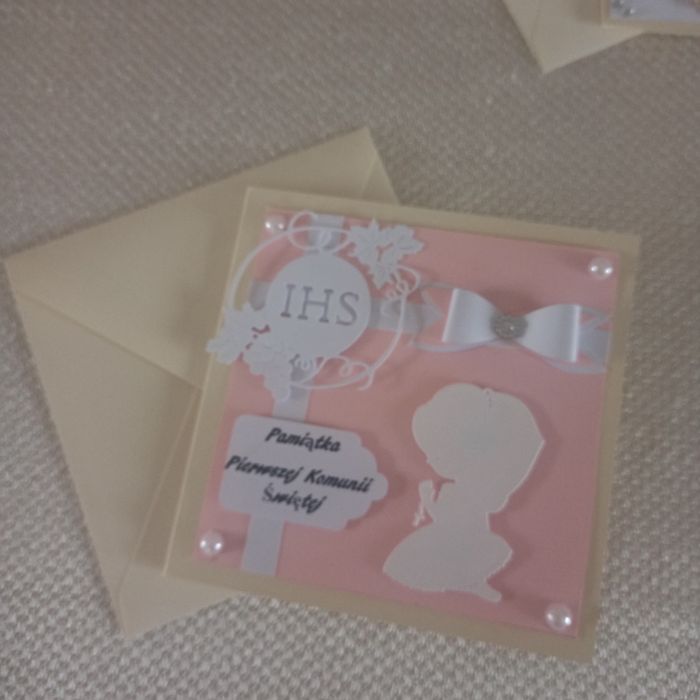 Kartka pamiątka z okazji I Komunii Świętej