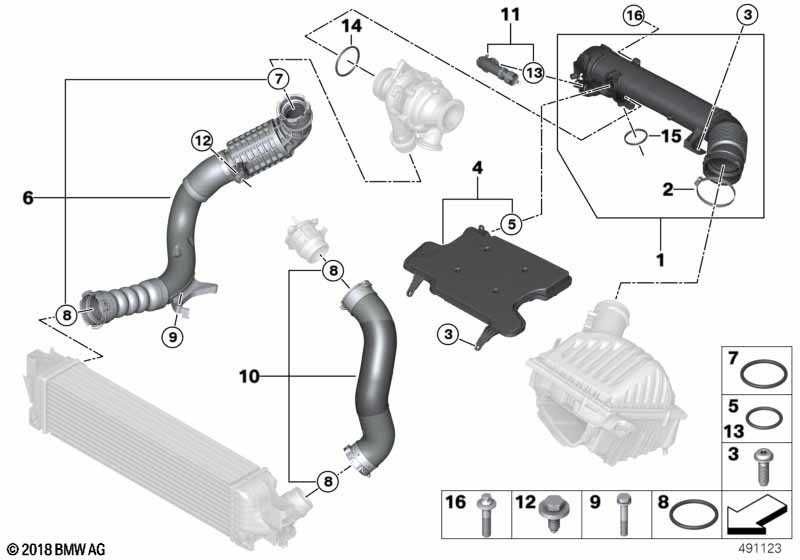 Przewód do intercoolera BMW Seria: 1'/2' Seria:X1/X2 nr mag. 1/159