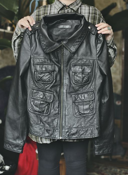 Кожаная куртка шкіряна Y2k vintage leather next