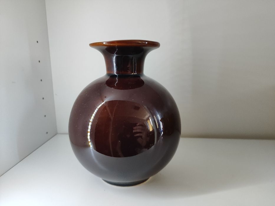 Duży porcelitowy wazon Kula Pruszków PRL