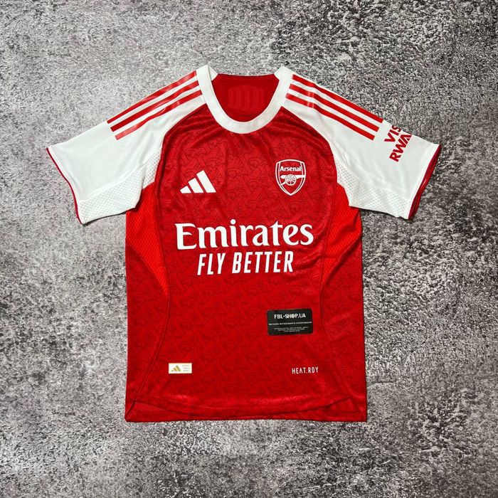 Ігрова футболка Арсенал червоно-біла сезон 2025/26