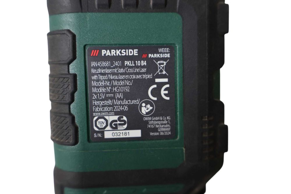 laser krzyżowy parkside PKLL 10 B4