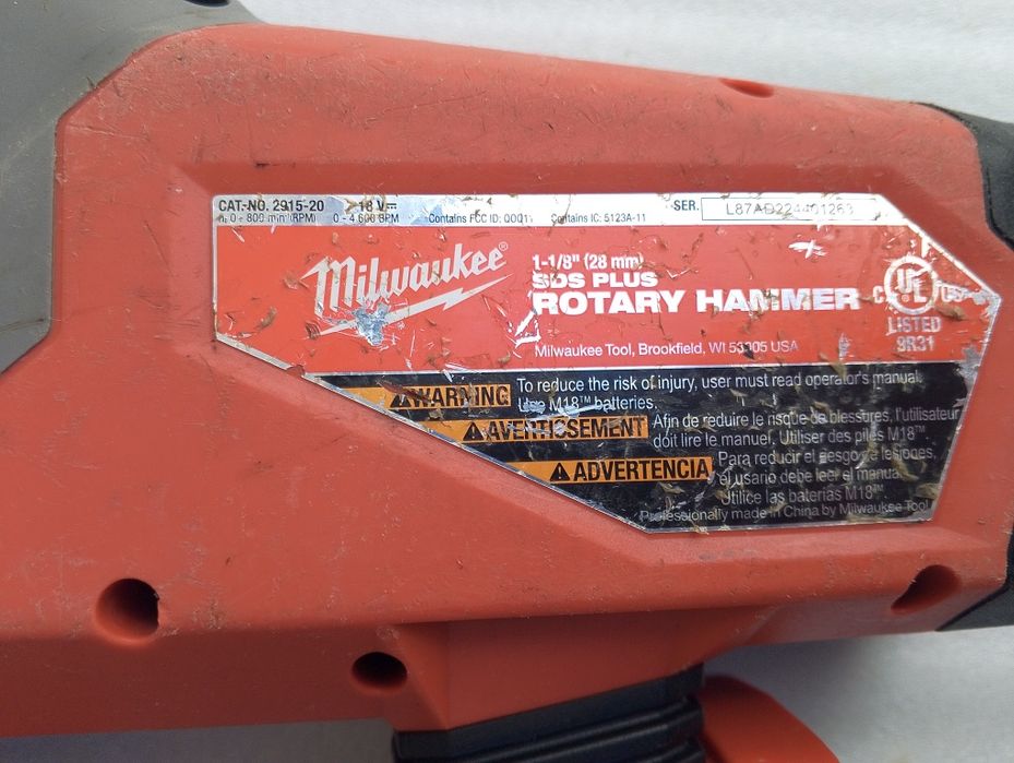 Акумуляторний перфоратор Milwaukee 2915