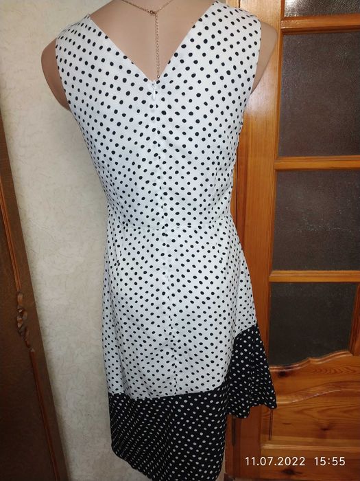 Шифонова чорно-біла сукня Lavish Alice UK10_44р для подружок нареченої