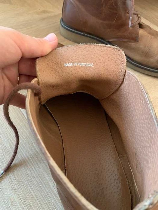 Trzewiki skórzane ZIGN chukka r.44 Made in Portugal