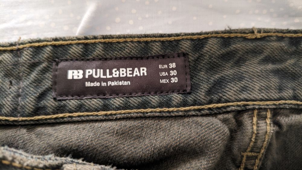 Calças baggy pull and bear novas