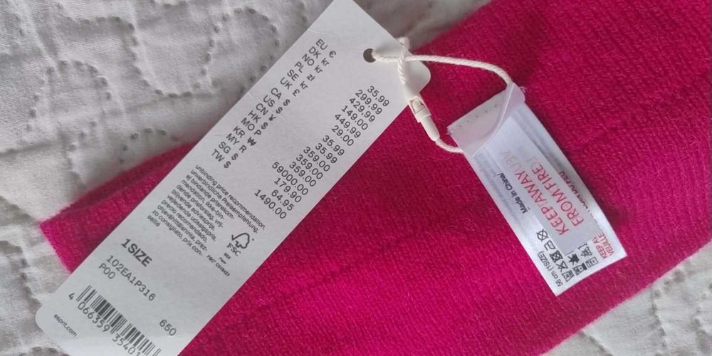 nowa opaska ciepła na zimę ESPRIT